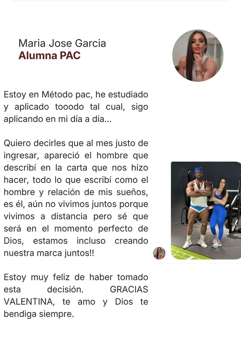Testimonio de María José García, alumna PAC